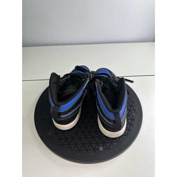 Nike Air Jordan 1 Mid Shoes "Royal Blue" Black White DQ8424-042 Size 2Y Youth - Picture 5 of 10